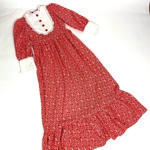 Vintage 70s Handmade Maxi Dress